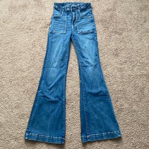 American Eagle Super High Rise Flare Jeans